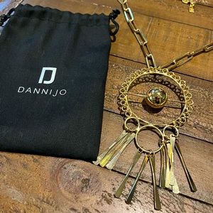 NWOT Dannijo Gold Statement Necklace